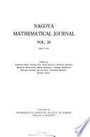 Télécharger le livre libro Nagoya Mathematical Journal